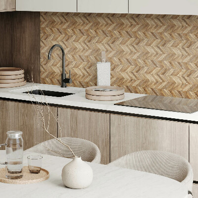 Vinyl wandpaneel Visgraat houtpatroon