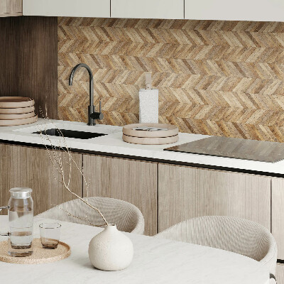 Vinyl wandpaneel Visgraat houtpatroon