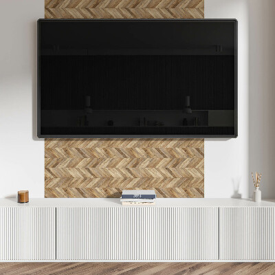 Vinyl wandpaneel Visgraat houtpatroon