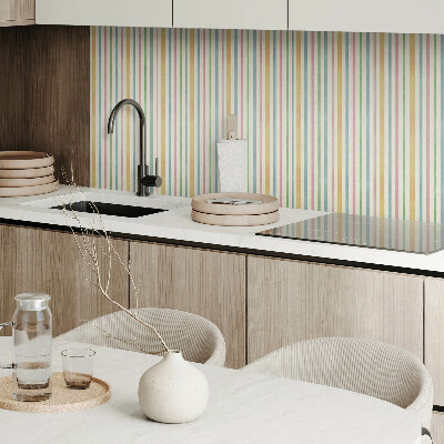 Vinyl wandpaneel Veelkleurige verticale strepen