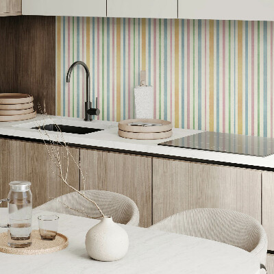 Vinyl wandpaneel Veelkleurige verticale strepen