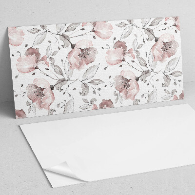 Pvc wandpaneel Bloemen aquarelpatroon