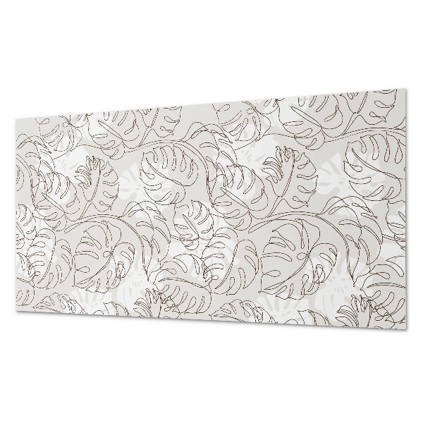 Vinyl wandbekleding Lijnbladpatroon