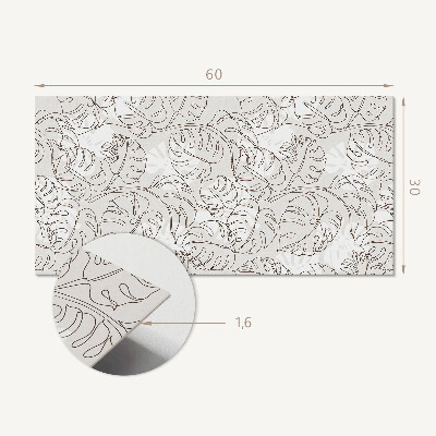 Vinyl wandbekleding Lijnbladpatroon