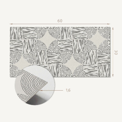 Vinyl wandbekleding Geometrische lijnen in de lay-out