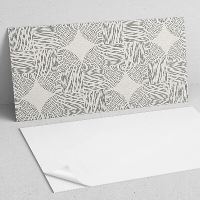 Vinyl wandbekleding Geometrische lijnen in de lay-out