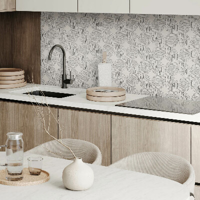 Vinyl wandbekleding Geometrische lijnen in de lay-out