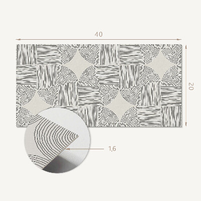 Vinyl wandbekleding Geometrische lijnen in de lay-out