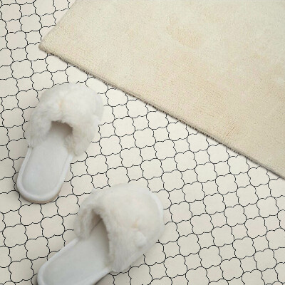 Vinyl wandpaneel Bloemenpatroon in mesh