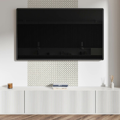 Vinyl wandpaneel Bloemenpatroon in mesh