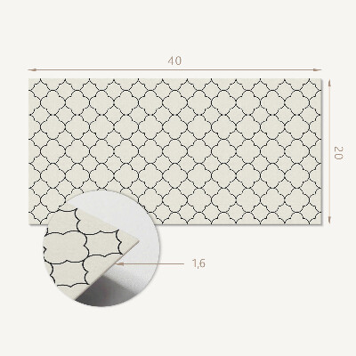 Vinyl wandpaneel Bloemenpatroon in mesh