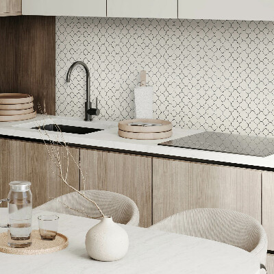 Vinyl wandpaneel Bloemenpatroon in mesh