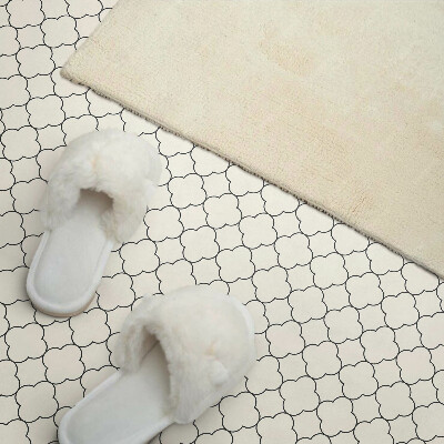 Vinyl wandpaneel Bloemenpatroon in mesh