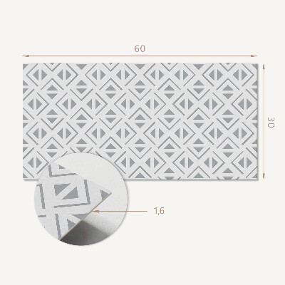 Pvc wandpaneel Geometrie in vierkanten