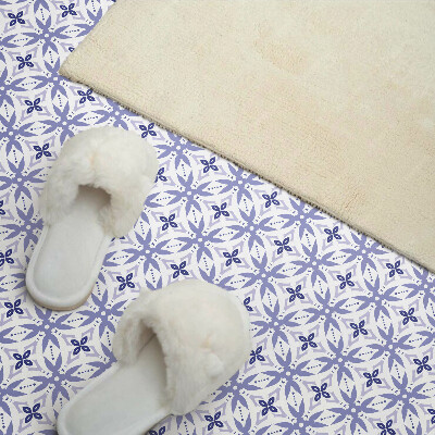 Vinyl wandbekleding Geometrisch patroon met bloemen