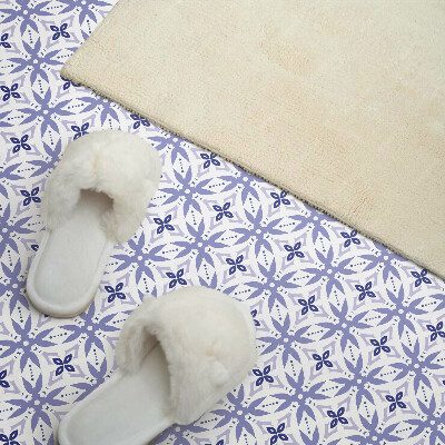 Vinyl wandbekleding Geometrisch patroon met bloemen