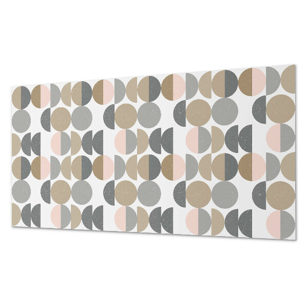 Vinyl wandpaneel Geometrie van cirkels en halve cirkels