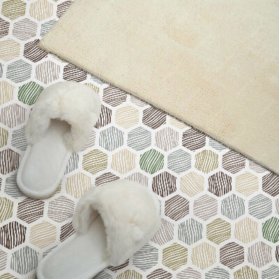 Pvc wandpaneel Zeshoekig patroon met lijnen