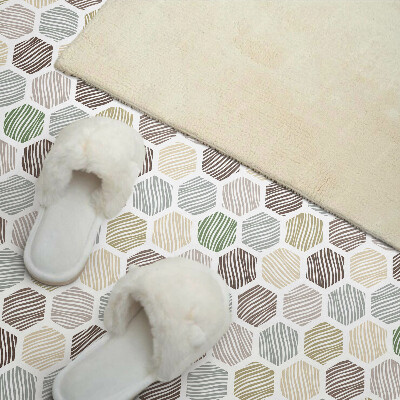 Pvc wandpaneel Zeshoekig patroon met lijnen