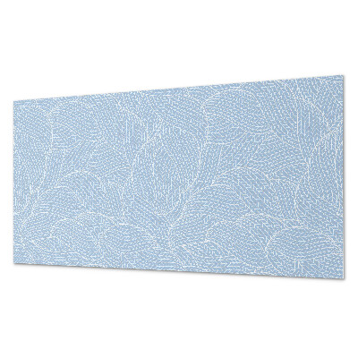 Vinyl wandbekleding Bladpatroon in golven