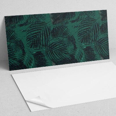 Vinyl wandpaneel Palmbladeren op de achtergrond