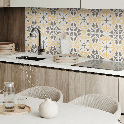 Pvc wandpaneel Plantenpatroon op de achtergrond