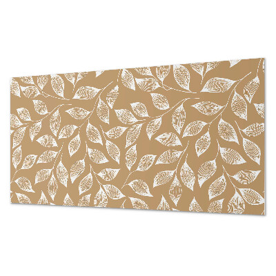 Pvc wandpaneel Bladeren op een gestructureerde achtergrond