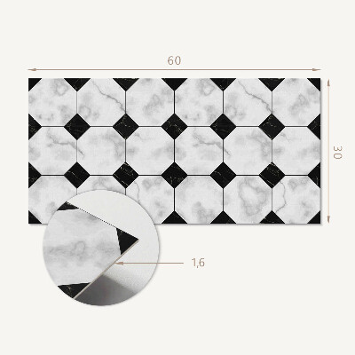 Pvc wandpaneel Geometrische tegelpatronen