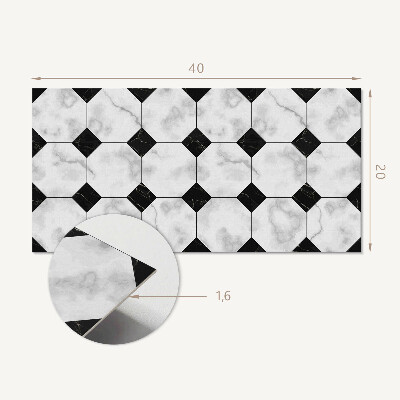 Pvc wandpaneel Geometrische tegelpatronen