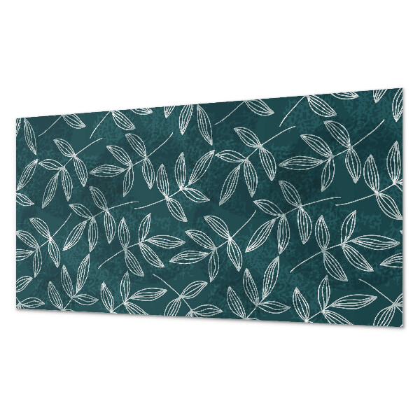 Vinyl wandbekleding Bladeren op een gestructureerde achtergrond