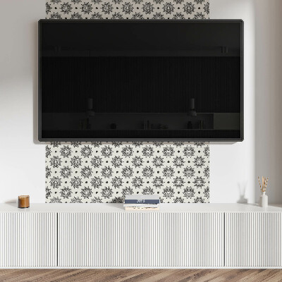 Pvc wandpaneel Mandalapatroon in een raster