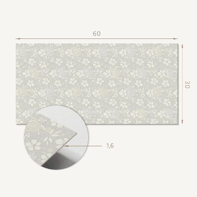 Vinyl wandpaneel Bloemenpatroon op de achtergrond