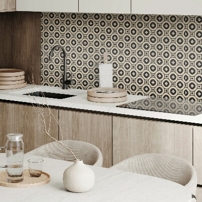 Vinyl wandbekleding Geometrisch patroon met vierkanten