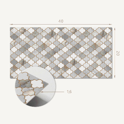 Vinyl wandpaneel Mozaïekpatroon met vormen