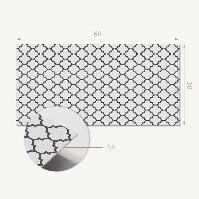 Pvc wandpaneel Patroon met symmetrische vormen