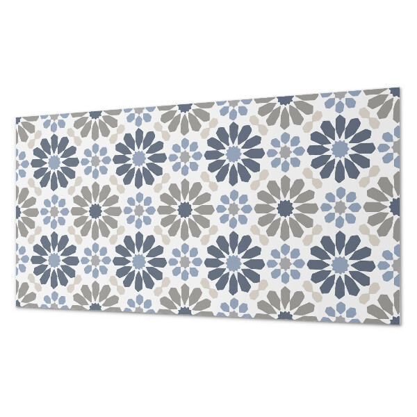 Vinyl wandbekleding Bloemmotief in symmetrie