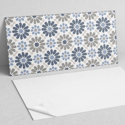 Vinyl wandbekleding Bloemmotief in symmetrie