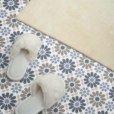 Vinyl wandbekleding Bloemmotief in symmetrie