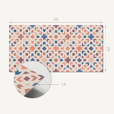 Pvc wandpaneel Geometrische patronen in harmonie