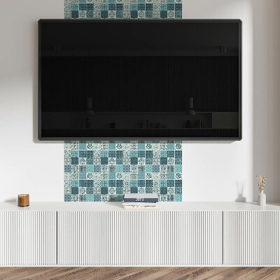 Vinyl wandbekleding Patronen in geometrische mozaïek