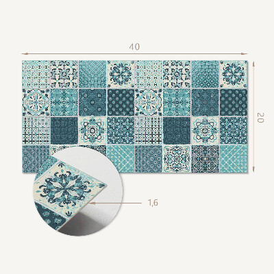 Vinyl wandbekleding Patronen in geometrische mozaïek