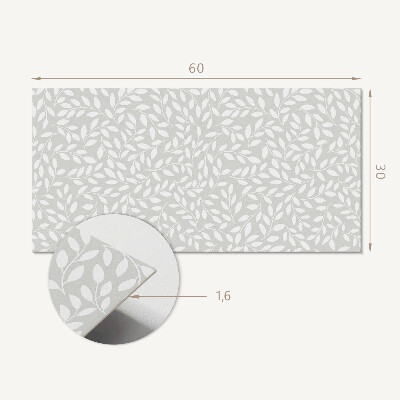 Pvc wandpaneel Fijn bladpatroon