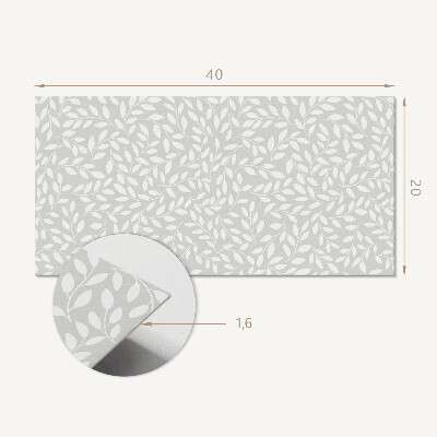 Pvc wandpaneel Fijn bladpatroon