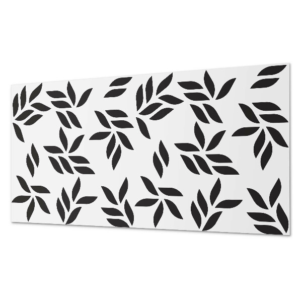 Vinyl wandbekleding Bladpatroon op de achtergrond