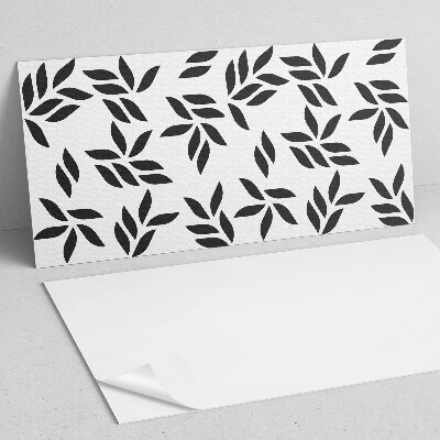 Vinyl wandbekleding Bladpatroon op de achtergrond