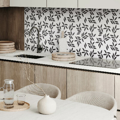 Vinyl wandbekleding Bladpatroon op de achtergrond