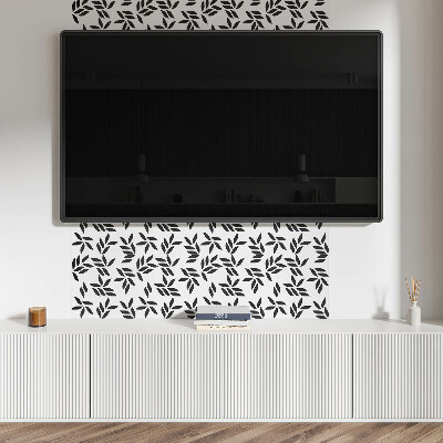 Vinyl wandbekleding Bladpatroon op de achtergrond