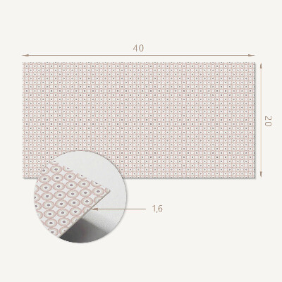 Vinyl wandpaneel Patroon met cirkels in een raster