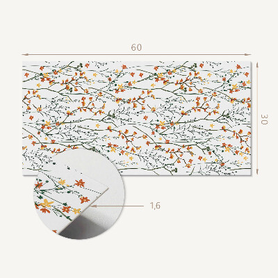 Pvc wandpaneel Bloemenpatroon op de achtergrond