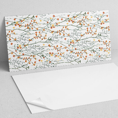 Pvc wandpaneel Bloemenpatroon op de achtergrond